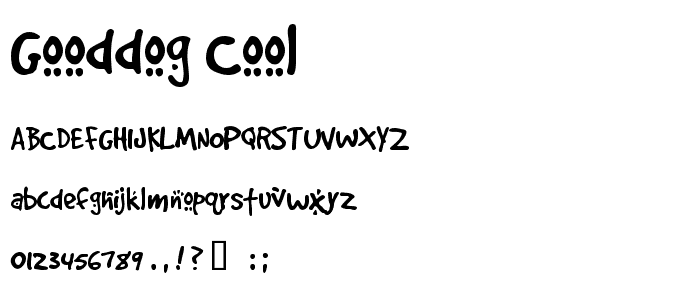 GoodDog Cool font